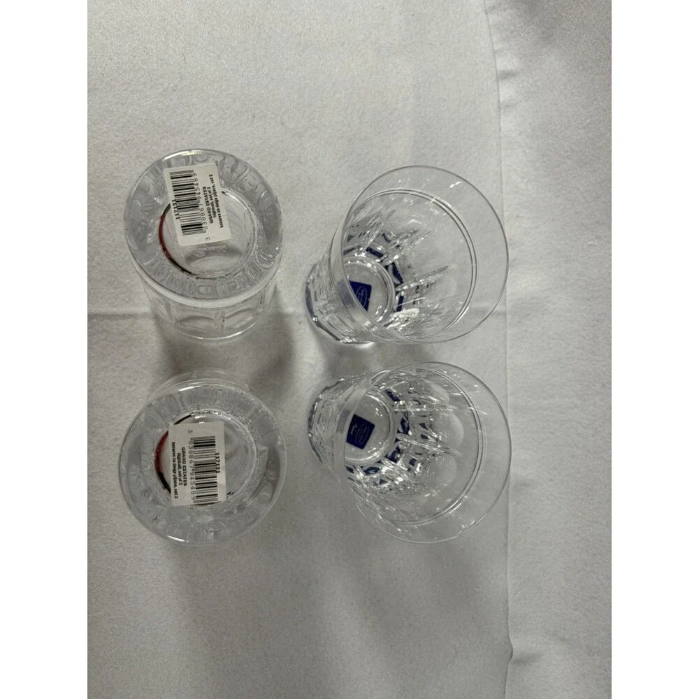 Rogaska Gallia Set 4 Crystal Highball Tumbler Glasses 5 3/8